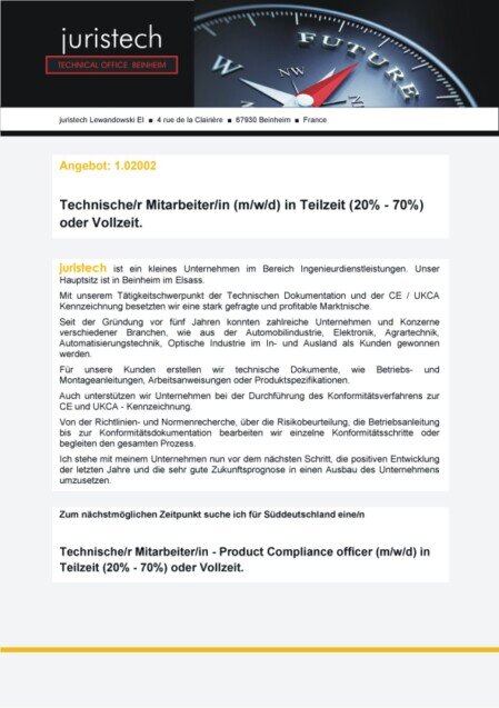 Job Technischer Redakteur